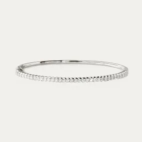 0.86ct Round Diamond Bangle (White/Rose/Yellow Gold)