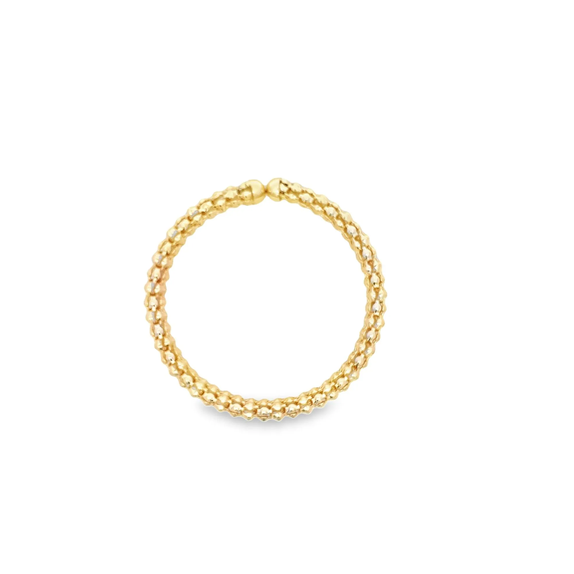10mm Popcorn Coreana Chain Cuff Bangle (B1)