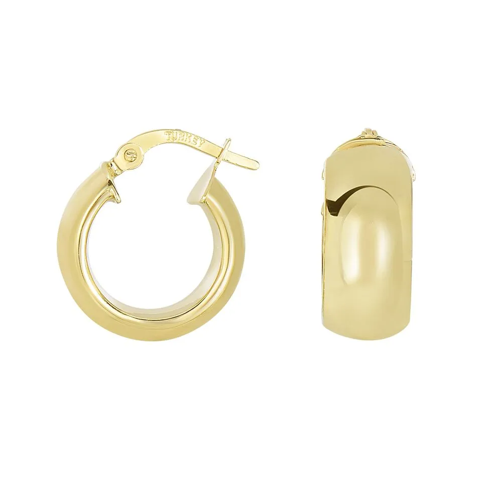 14K Gold Small Hoop Earrings