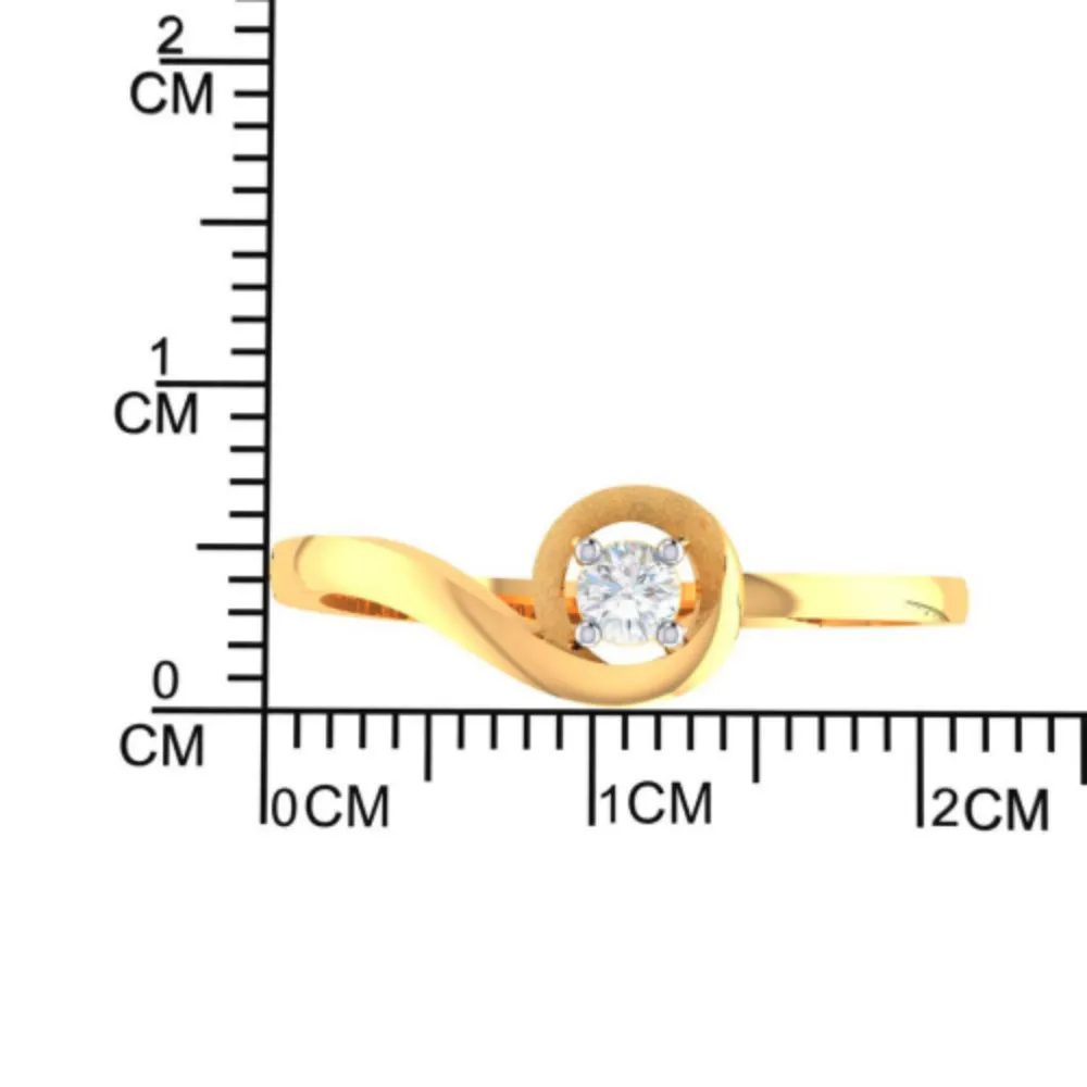 14k Uniquely Designed Gold And American Diamond Earrings