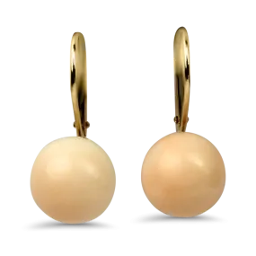 1870 Collection 14K Yellow Gold Coral Drop Earrings