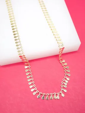 18K Gold Filled Tear Drop Choker (G31)
