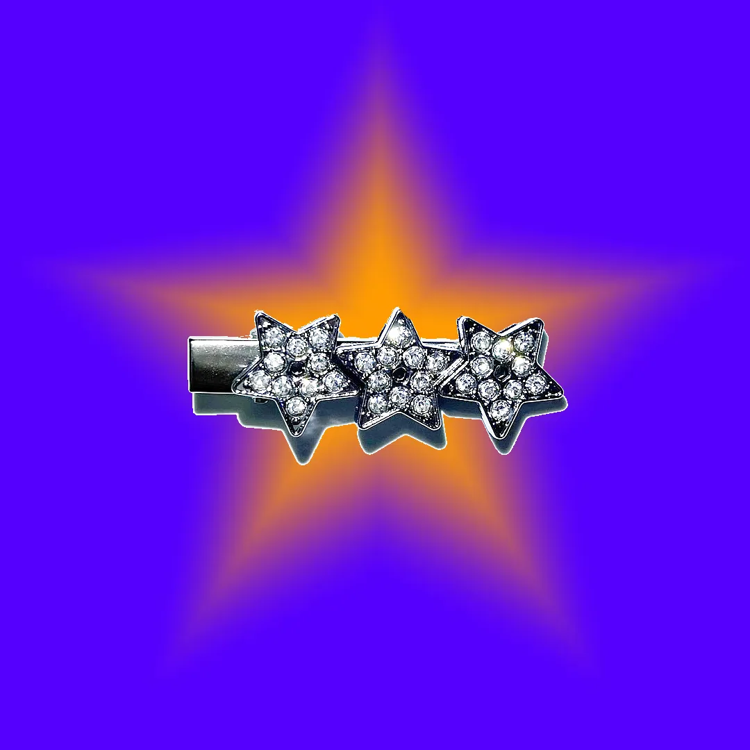 [3AMGANG] Seasonless Crystal three stars hairpin