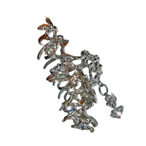 [3AMGANG] Seasonless Pierced gemstone heart hairpin