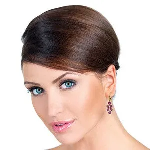 5.32 Carat 14K Solid Yellow Gold Petals Pink Topaz Earrings