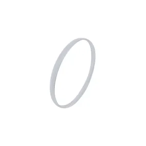 66mm Solid Half Round Bangle in Sterling Silver