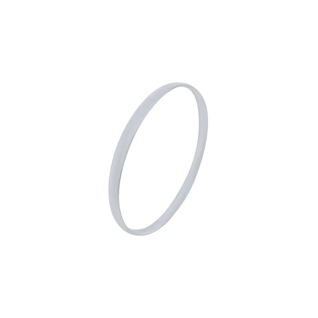 66mm Solid Half Round Bangle in Sterling Silver