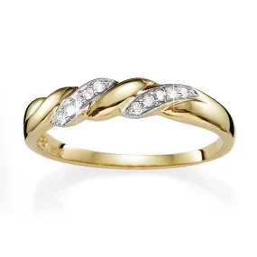 9CT DIAMOND PROMISE RING