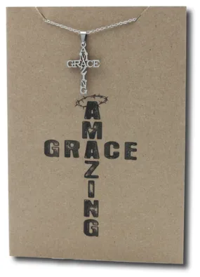 Amazing Grace Pendant & Chain - Card 486