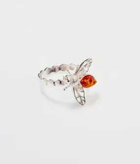 Amber Bee Ring
