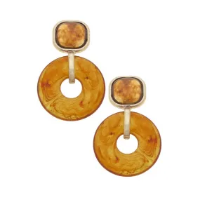 Amber Daphne Drop Earring
