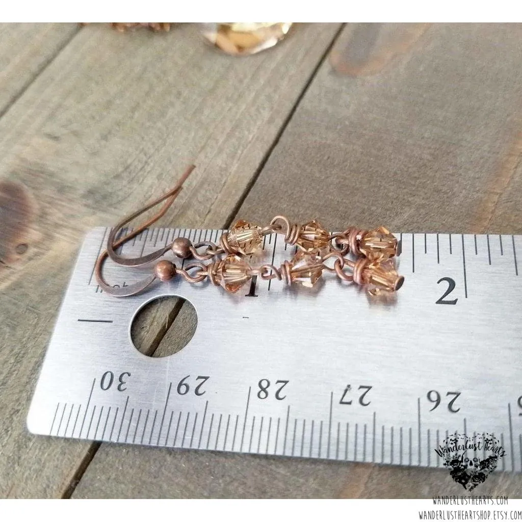 Amber moon Crystal jewelry set