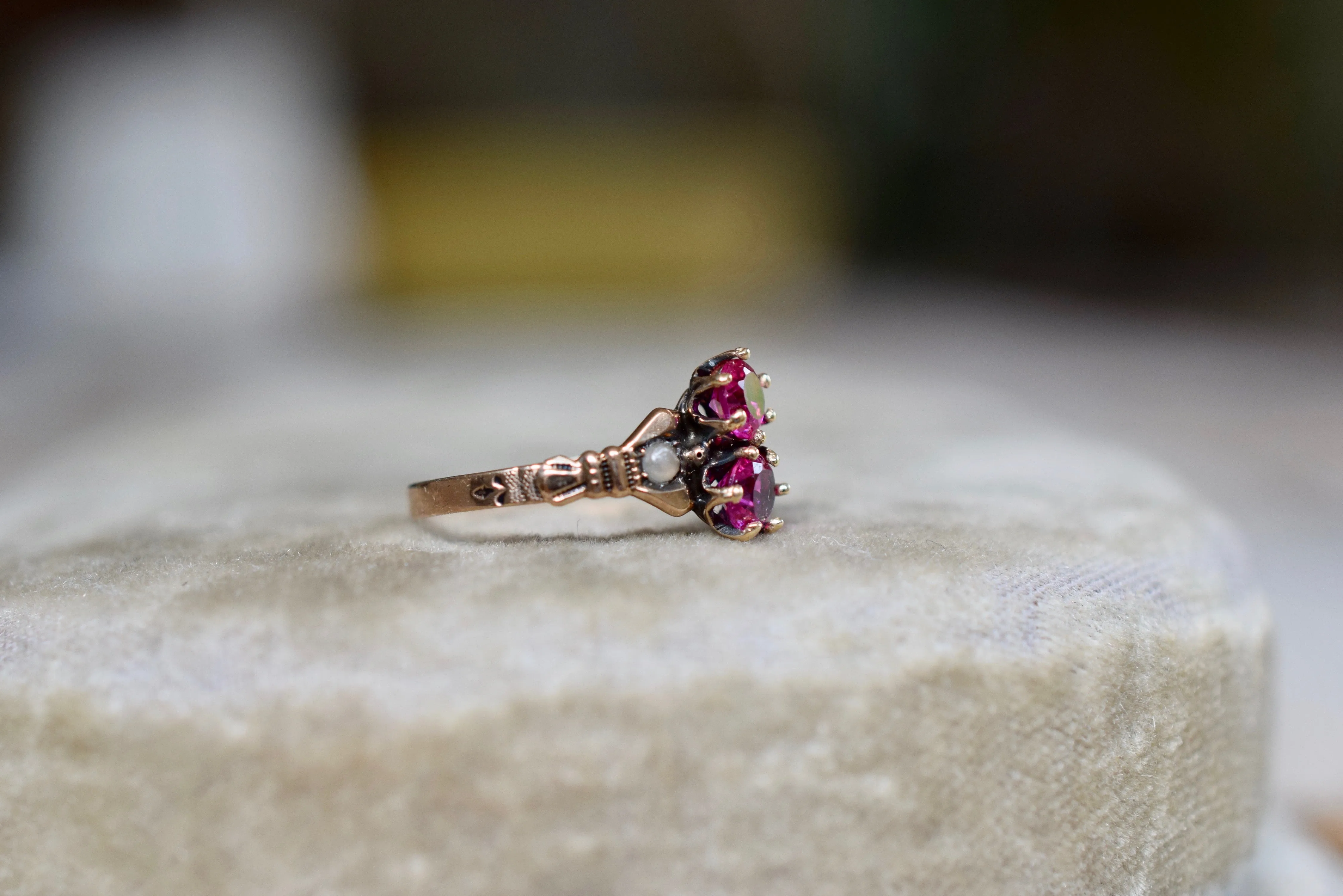 Antique Victorian 14K Ruby Ring
