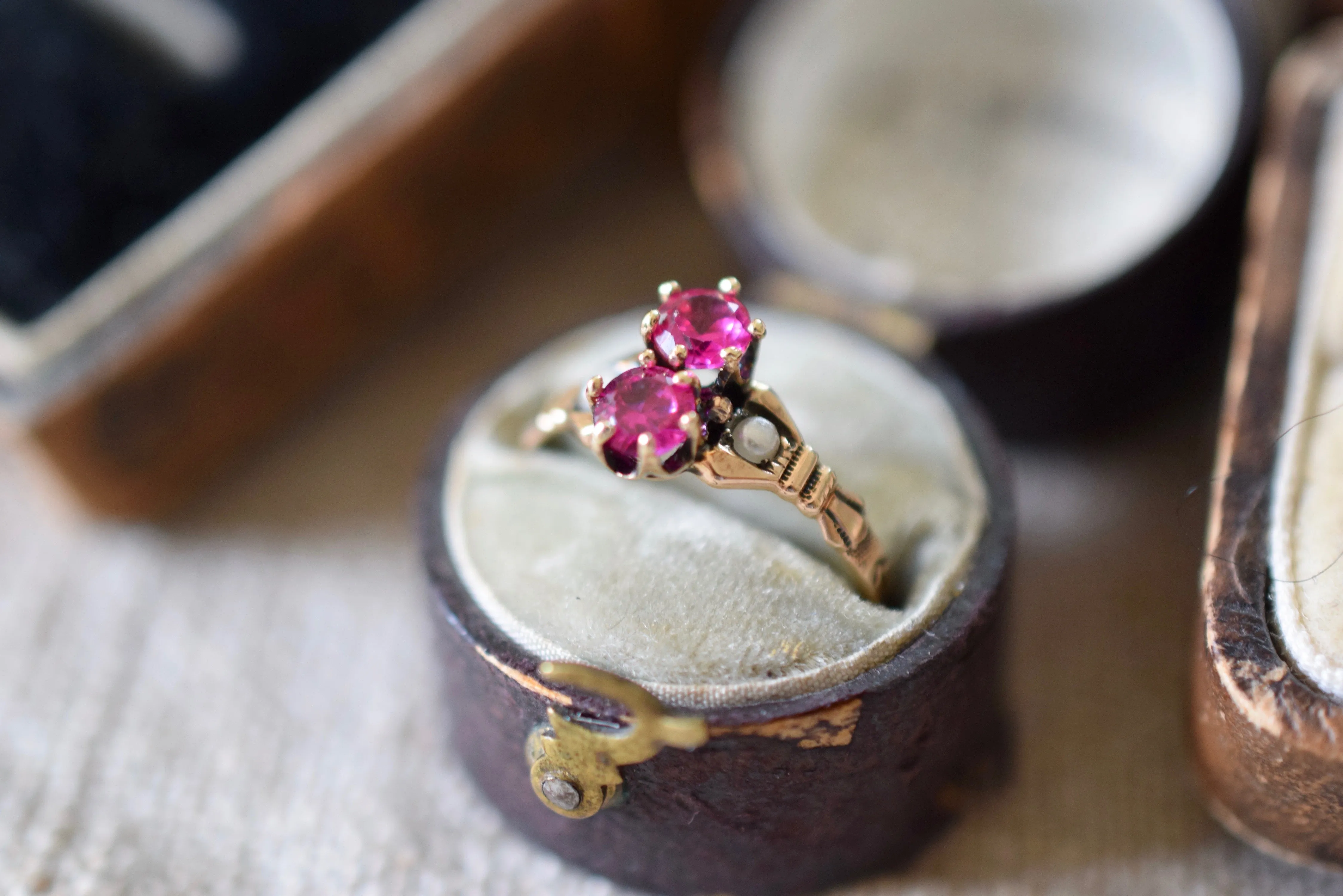Antique Victorian 14K Ruby Ring