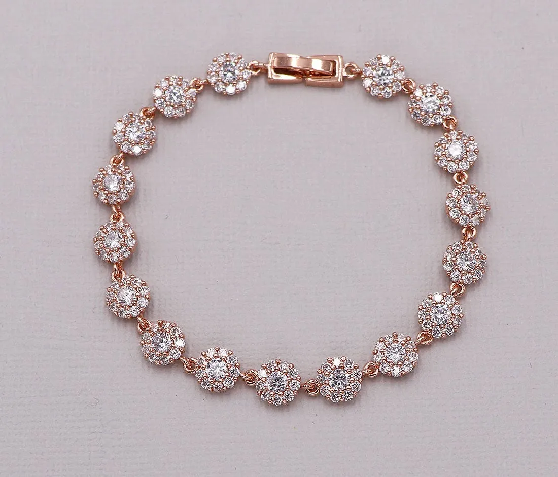 Aubrie Halo CZ Bracelet