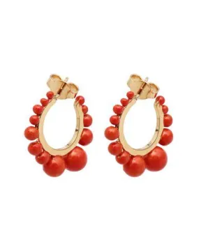 Aurélie Bidermann Women Earrings Coral -- --