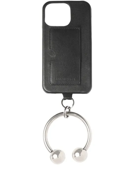 Balenciaga   Leather iPhone 16 ProMax case 