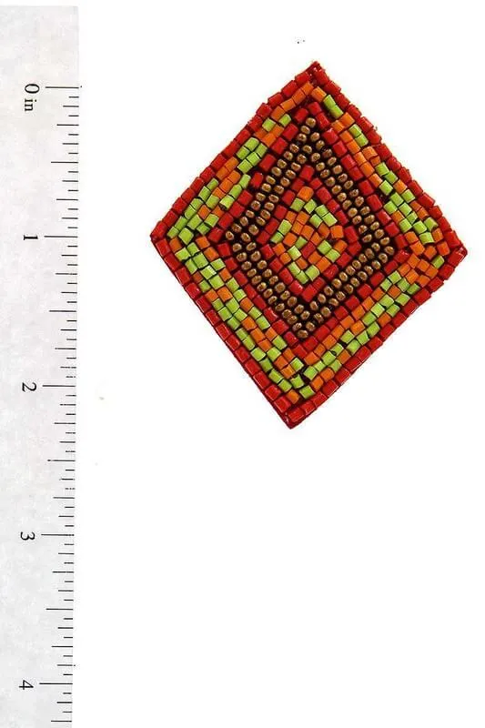 Beaded Geo Earrings