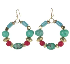 Beaded Hoops