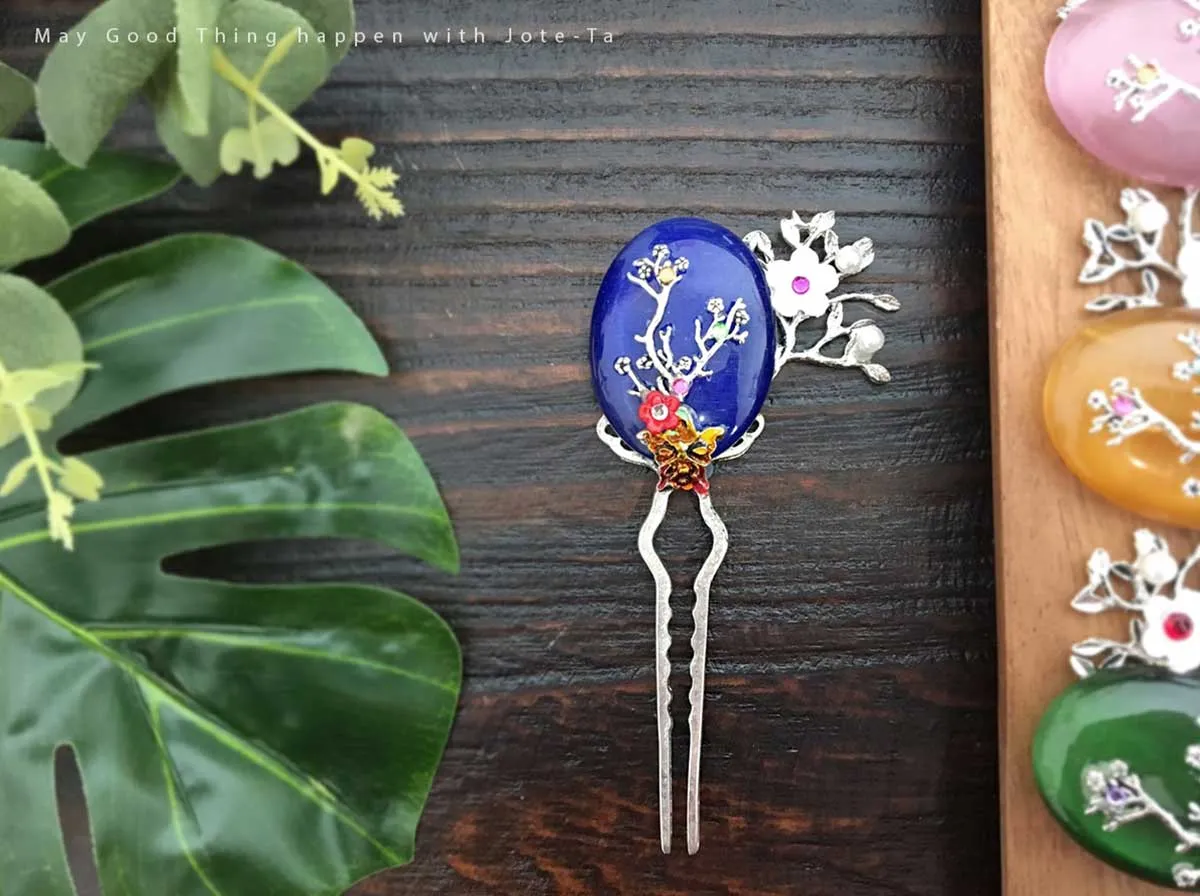 Beautiful Flowers and Leaves Hairpin (4 Colors)