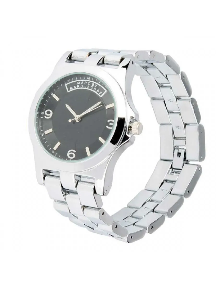 Black Dial - Silver Chain - 026