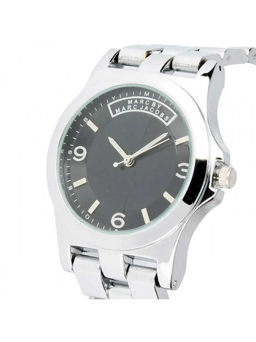 Black Dial - Silver Chain - 026