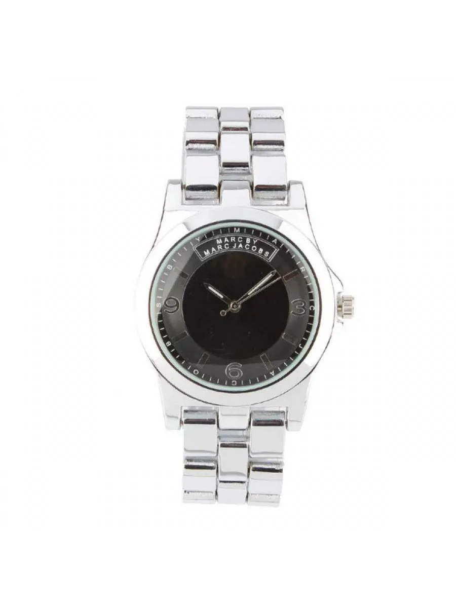 Black Dial - Silver Chain - 026
