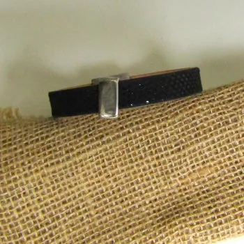 Black Man's Embossed Leather Bracelet
