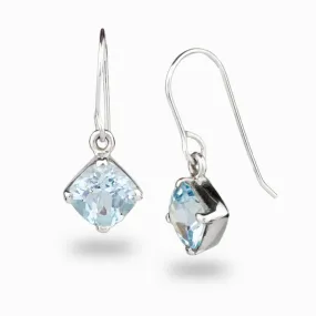Blue Topaz Drop Earrings