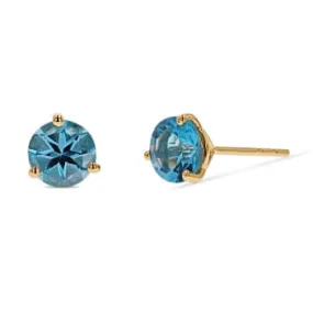 Blue Topaz Studs