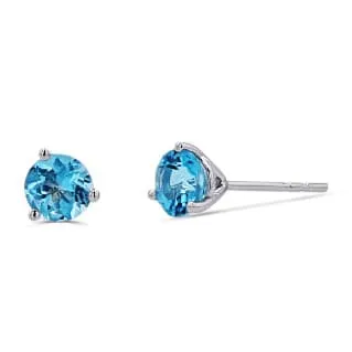 Blue Topaz Studs