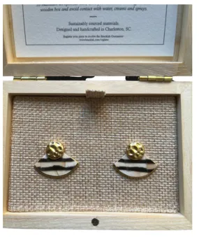 Brackish Fan Earring Sand Draw