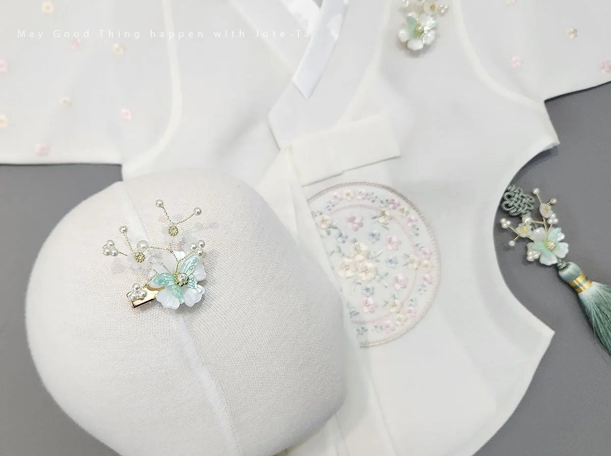 Butterfly on Flower Hair Pin (3 Colors)