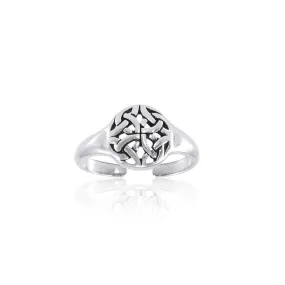 Celtic Knotwork Silver Toe Ring TR1466