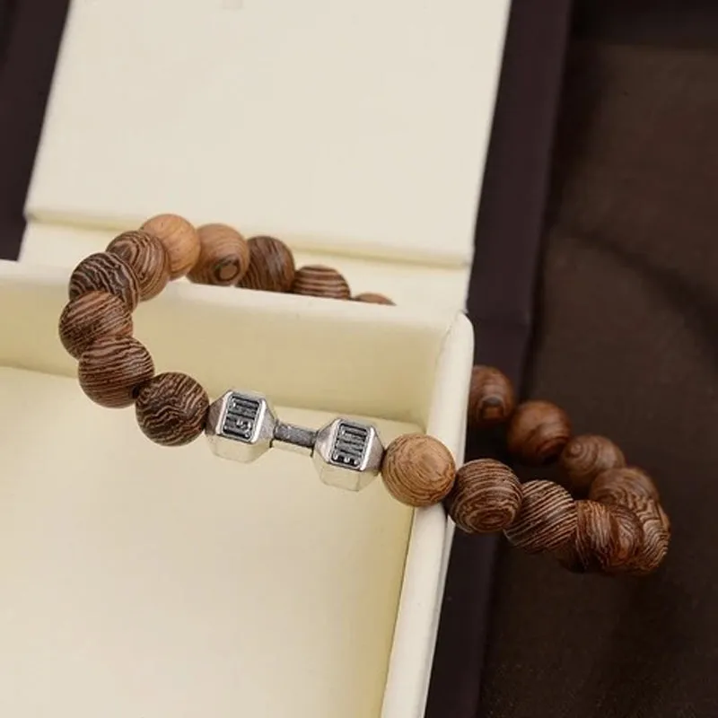 Chicken Wing Wooden Bracelet Beads Beaded Bracelet