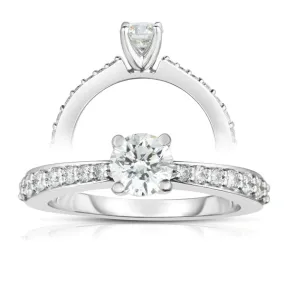 Classic Channel Set Round Engagement Ring