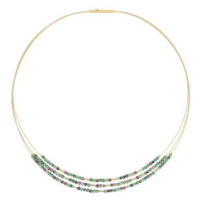 Clensy Ruby-Zoisite Necklace - 8830006086-043