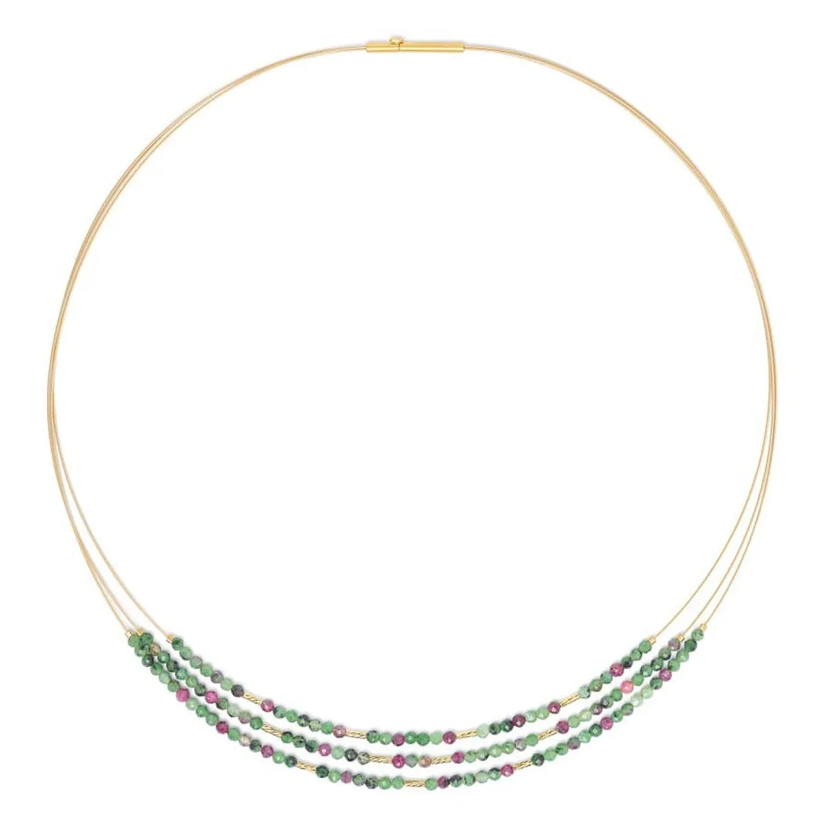 Clensy Ruby-Zoisite Necklace - 8830006086-043