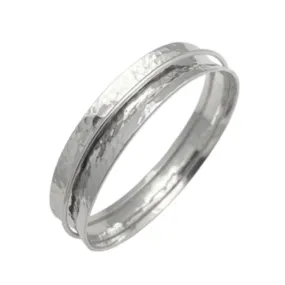 CONCAVE BANGLE WITH FLOATING RING
