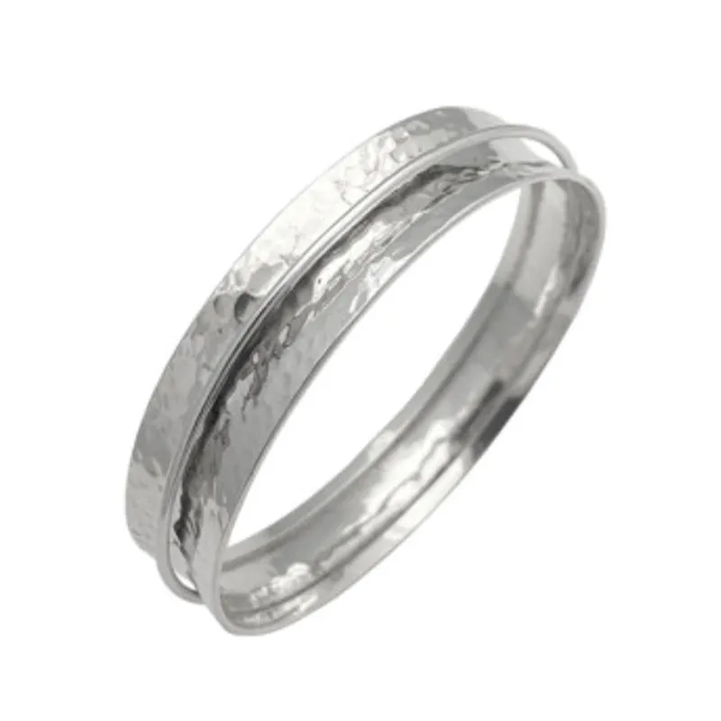 CONCAVE BANGLE WITH FLOATING RING