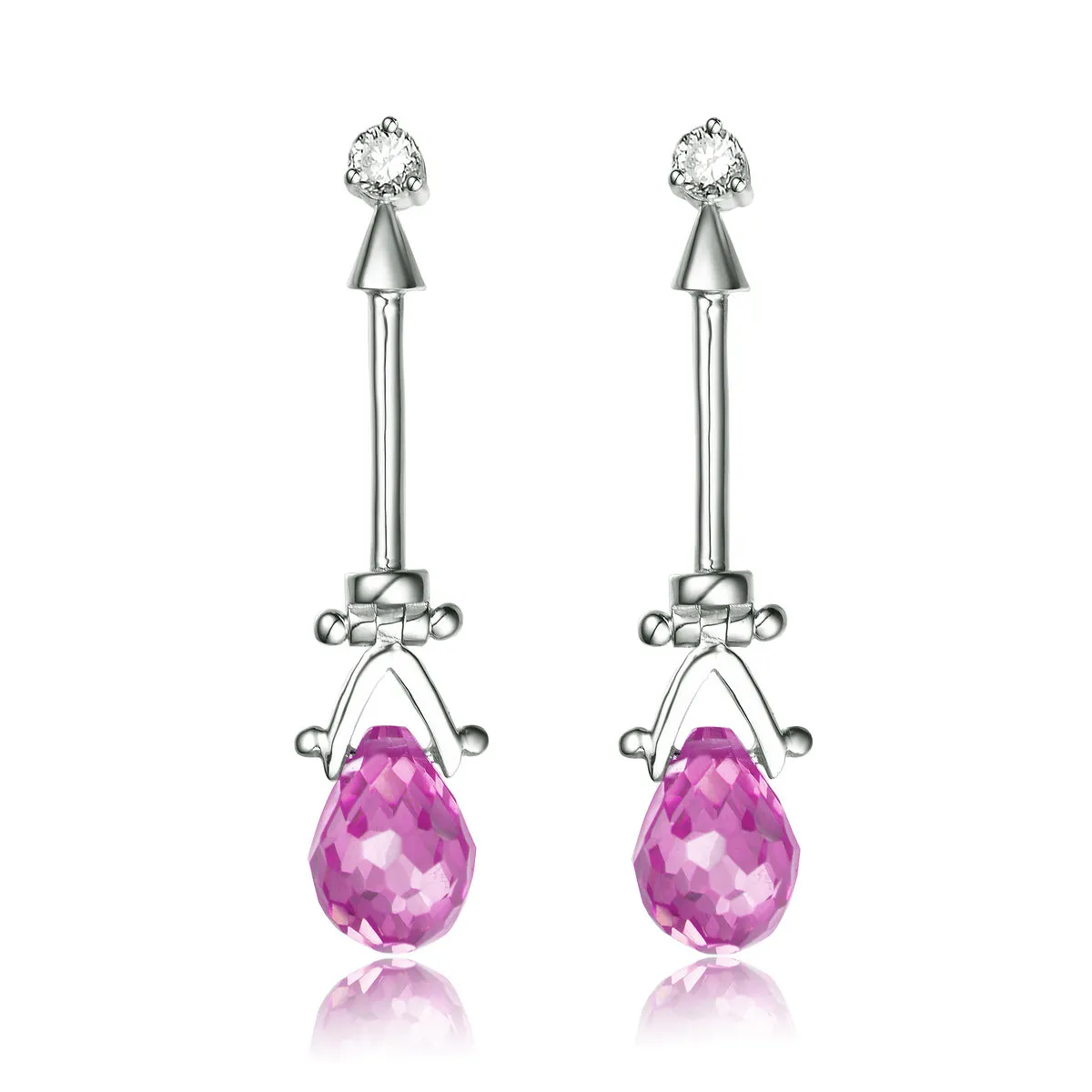 Constance Malibu Pink Teardrop Earrings