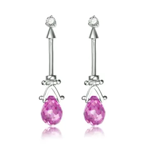 Constance Malibu Pink Teardrop Earrings