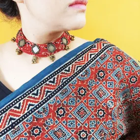 Cotton Choker Neckpiece | Maroon