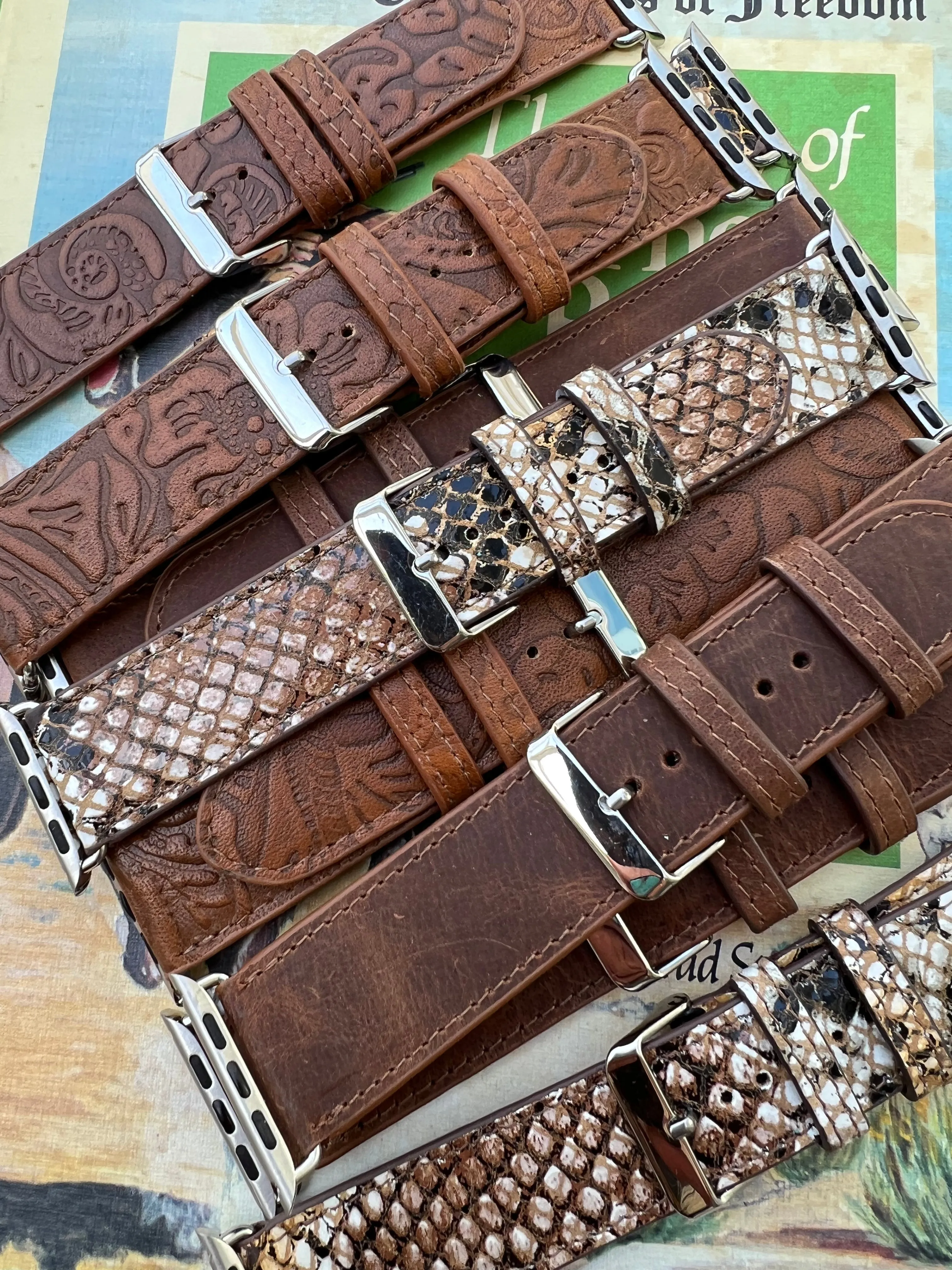 Cowhide & Leather Apple Watch Band