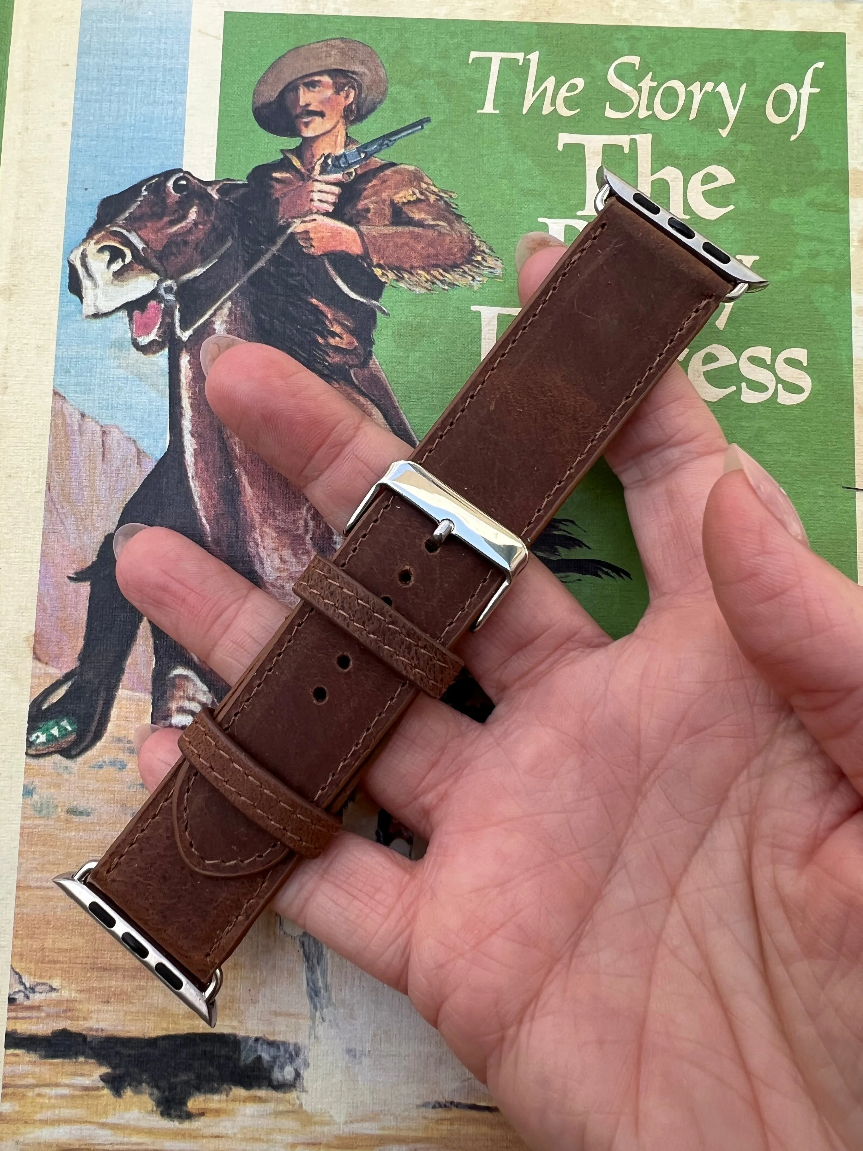 Cowhide & Leather Apple Watch Band