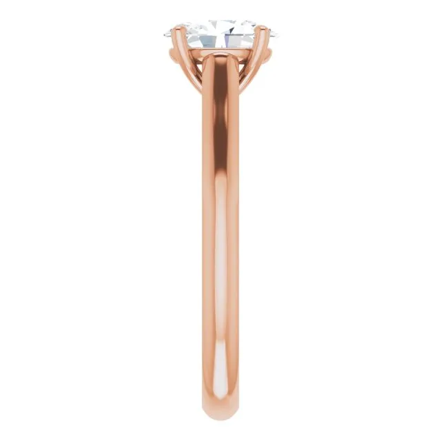 Cubic Zirconia Engagement Ring- The Adelaide (Customizable Oval Cut Cathedral Solitaire with Two-Tone Option Decorative Trellis 'Down Under')