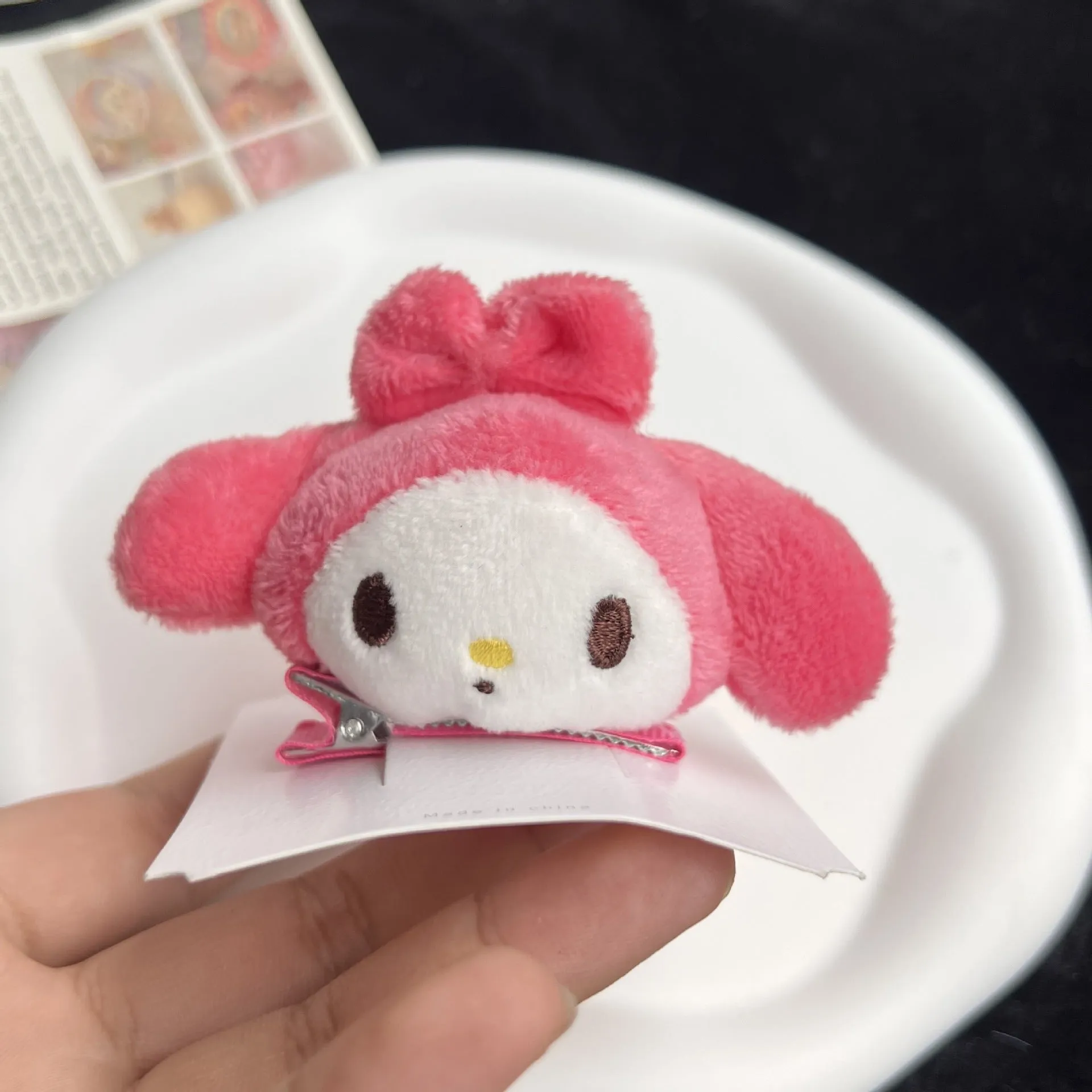 Cute Anime Plush Hairpin