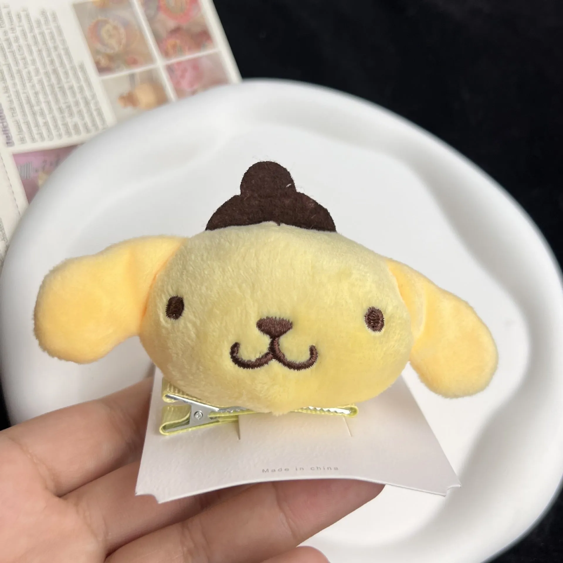 Cute Anime Plush Hairpin