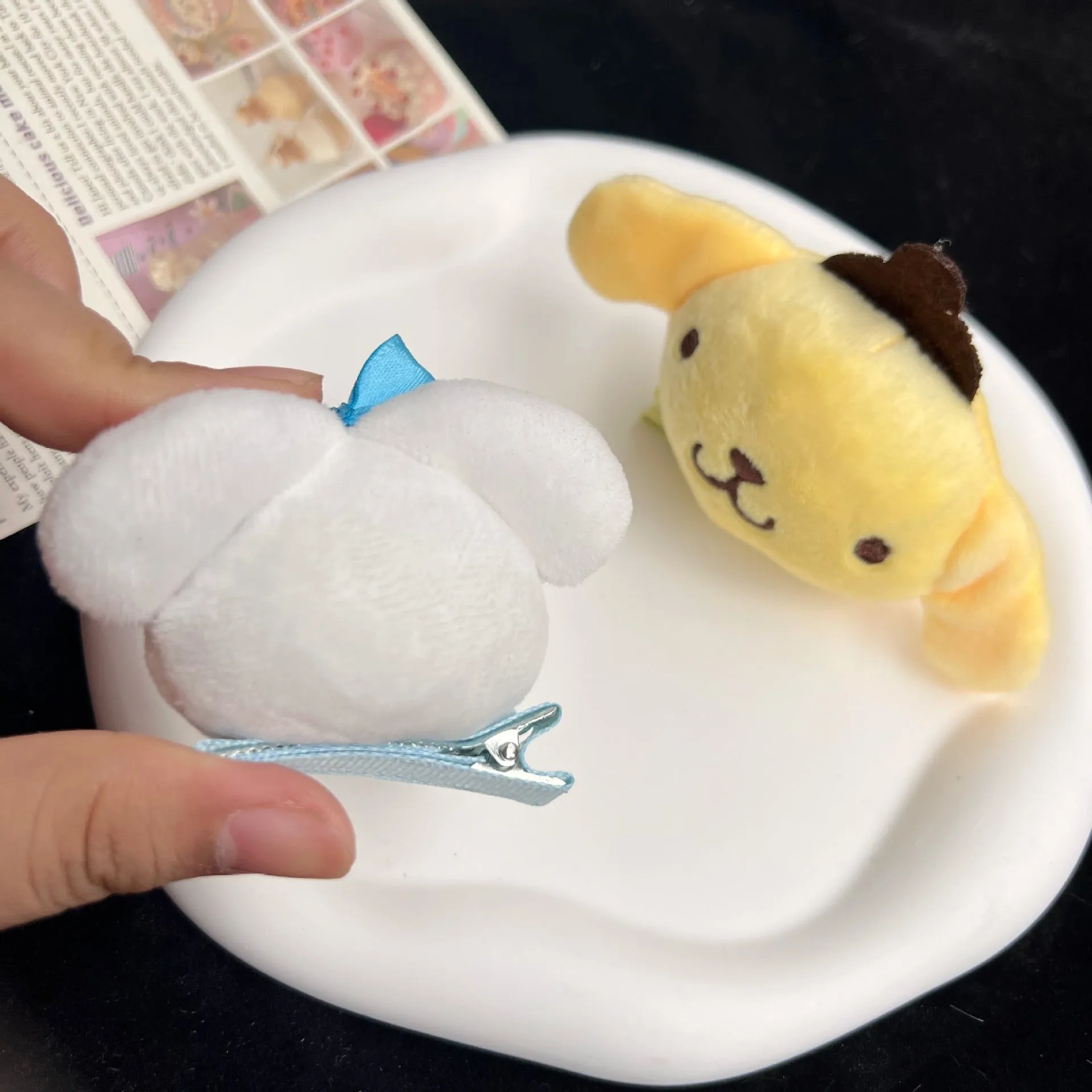 Cute Anime Plush Hairpin