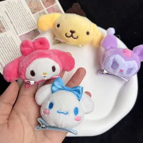 Cute Anime Plush Hairpin